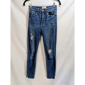 Frame‎ Denim Ali High Rise Cigarette Distressed Jeans Size 25